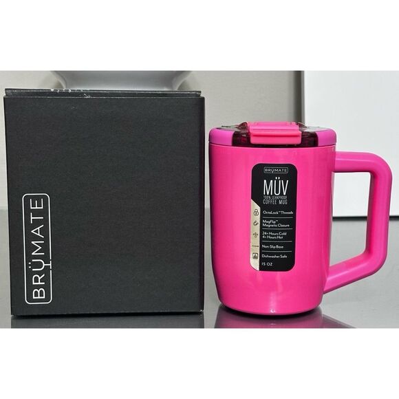 BruMate Muv 15oz, NEON PINK - Picture 2 of 5